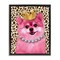 Stupell Industries Pink Royal Pomeranian Floating Frame Design by Matthew Piotrowicz